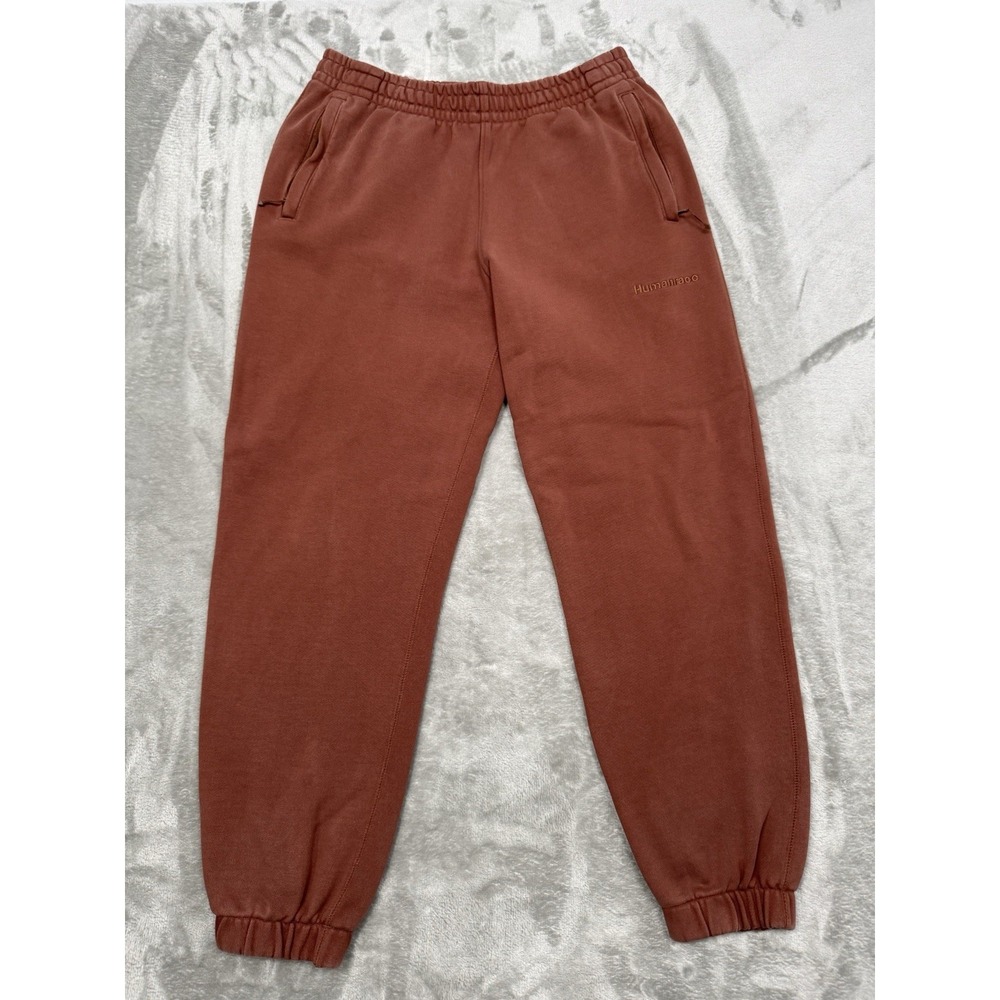 Adidas Human Race Jogger Sweatpants Mens Medium Burnt‎ Red Pharrell 100% Cotton